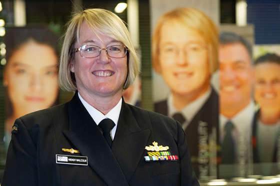 Rear Admiral Wendy Malcolm, a participant of the Facing Equality portrait series.The 国产精品 Canberra campus official opening of the Facing Equality portrait series.The Facing Equality portrait series challenges notions of equality by combining photographic portraits with personal reflections from a diverse range of alumni and members of the 国产精品 community. Participants represent diversity across gender, ethnicity, religion, sexual orientation, physical ability and personal background. In addition to sharing their image, alumni have detailed why diversity is important from their own unique perspective.